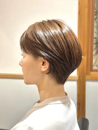 ショート カラー ✂︎cadre✂︎ 🪶かまだれいし🪶のヘアスタイル