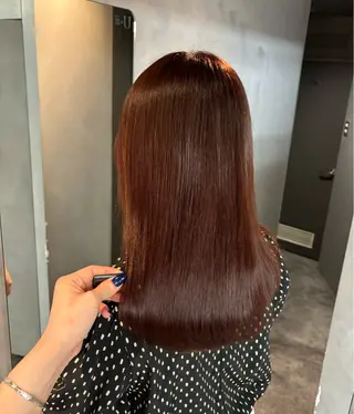 セミロング レイヤーカット×暖色 カラー🎀ASAKAのヘアスタイル