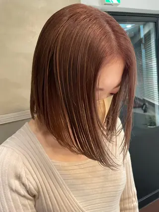 セミロング カラー classic 新横浜所属・大人girly🛋️ 🤍yukakoのヘアスタイル