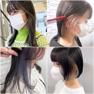 セミロング パーマ カラー yelm ［official］のヘアスタイル