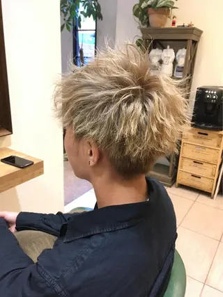 ショート メンズ サロンド・かわの所属・岡野 咲絢【さあや】のヘアスタイル