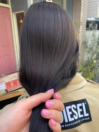 ロング カラー ヤスザトアヤノ /レイヤー/オリーブのヘアスタイル