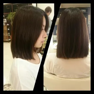 ミディアム キンジョウ エナミのヘアスタイル