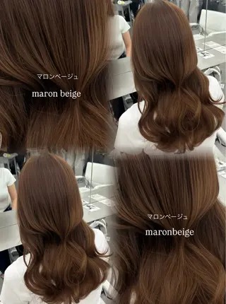 ロング カラー 加藤 優里のヘアスタイル