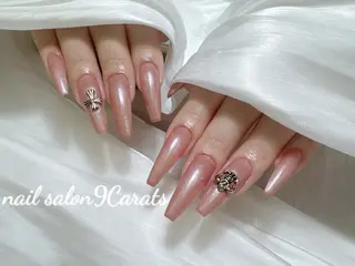 ネイル 💜ワンホンネイル ナインカラット💎のネイルデザイン