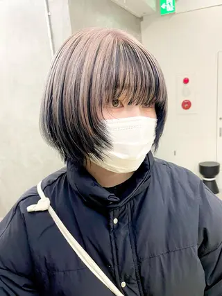 ショート カラー パーマ ヘアアレンジ メンズ ハイトーン/レイヤー 🌸さくらのヘアスタイル