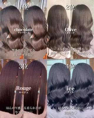 ロング カラー 韓国透明感カラー🌀 yuukiのヘアスタイル