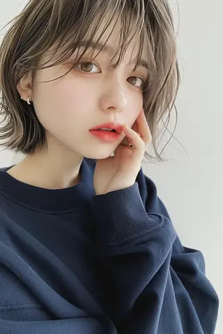 ショート カラー パーマ 🌜 Lulu 🌛 公式/大通のヘアスタイル