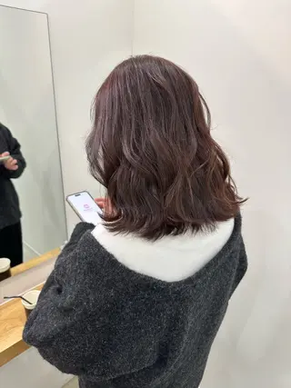 ミディアム カラー 海外ヘア/透明感カラ ー🍒nao.のヘアスタイル