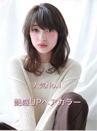 セミロング カラー ✨店長 鈴木輝✨のヘアスタイル