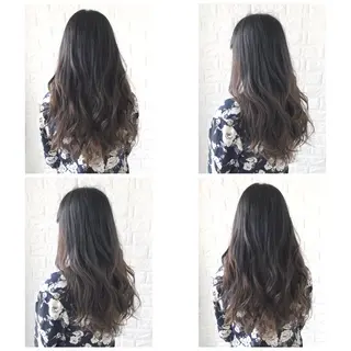 セミロング カラー KIZU 髪質改善 オカルト怪談のヘアスタイル