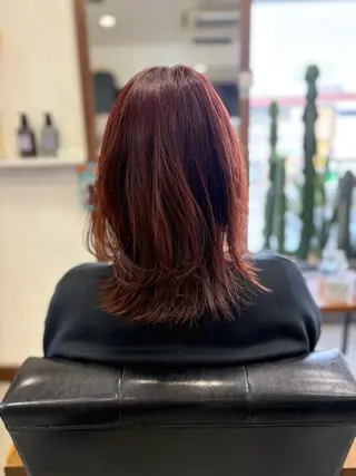 ミディアム カラー lotti スタイリスト田中のヘアスタイル