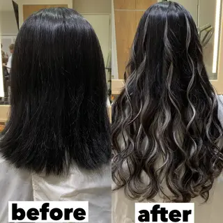 ロング カラー ヘアアレンジ マツエク・マツパ TATSUYA アートディレクターのヘアスタイル