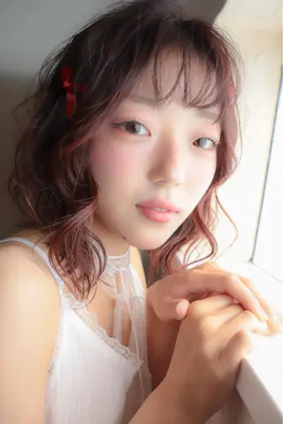 カラー ヘアアレンジ 相馬 静香のヘアスタイル