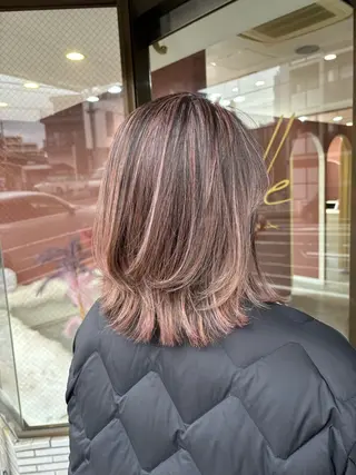 ミディアム カラー ヘアアレンジ IwAsh二俣川所属・IwAsh✄ アオイのヘアスタイル