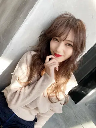 ロング 髪質改善/ ブリーチ/中尾のヘアスタイル