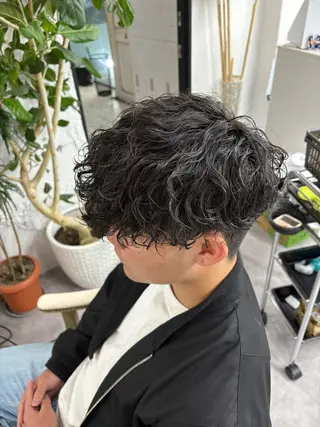 パーマ メンズ 笹江 瑞穂のヘアスタイル