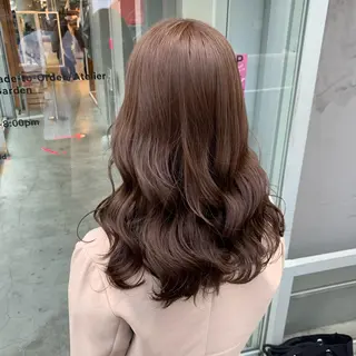 ロング カラー ブリーチなし暖色 💗AKARI💗のヘアスタイル