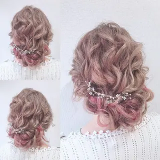 セミロング ヘアアレンジ Partie （パルティー）のヘアスタイル