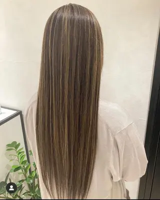 ロング カラー ヘアアレンジ エグチ アキラのヘアスタイル