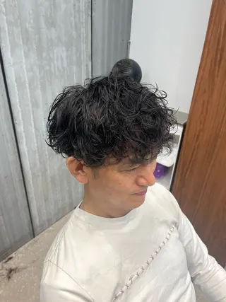 ショート パーマ メンズ fifth / 山下 和輝 海外風スタイルのヘアスタイル