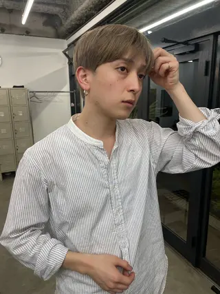 カラー メンズ レイヤーパーマ、ボブ 小須田ゆあのヘアスタイル