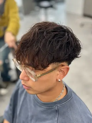 パーマ メンズ 【ØVARL】🦁 メンズパーマ/レオのヘアスタイル