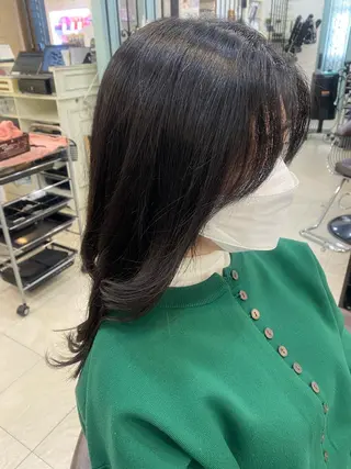 セミロング カラー パーマ ヘアアレンジ 立川🤍韓国ヘア/ レイヤー🇰🇷🖤のヘアスタイル