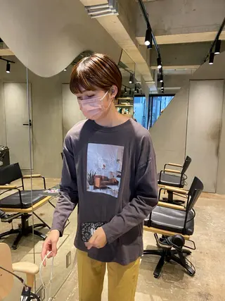 ショート カラー hemm,hemm.所属・ショート・ボブ MIKUのヘアスタイル