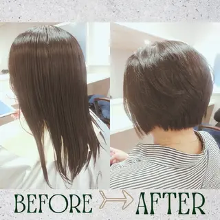 ショート GR 髪質改善トリートメント×ヘッドスパ【ジーアール】所属・🌺中村🌺毎日楽し くなる髪をご提案❤️のヘアスタイル