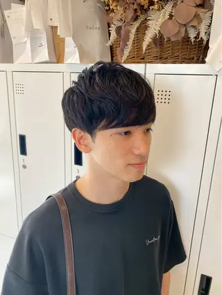 ショート 【本陣】カット モデル/朝岡 慧のヘアスタイル