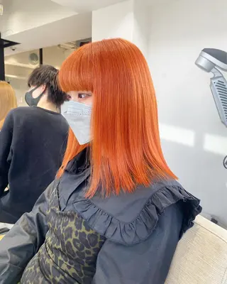 ミディアム カラー fuka/梅田/ ミルクティーベージュのヘアスタイル