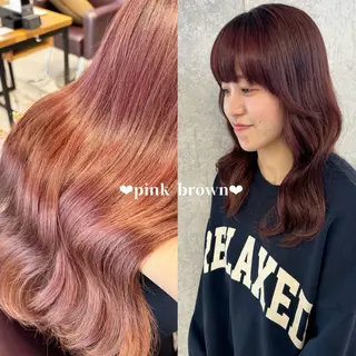 セミロング カラー Miyu🎀レイヤー ／透明感カラー🪽のヘアスタイル