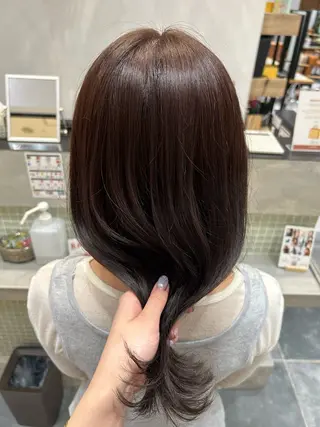 カラー mikoto暖色🍑 抜け感カラー🪡✨のヘアスタイル