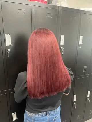 ミディアム カラー 韓国ヘア🖤/透明感 shihoのヘアスタイル