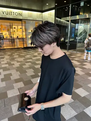 メンズ senjyu GINZA所属・バレイヤージュ/ハイ ライト/庄司鉄平のヘアスタイル