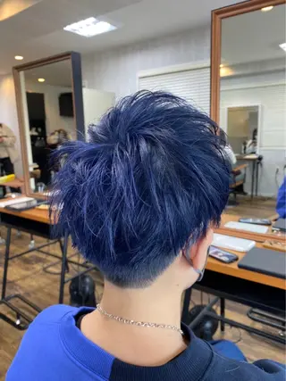 カラー メンズ TELA HAIR 瑞江店所属・髪質改善✨透明感 片塩のヘアスタイル