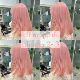 セミロング カラー ピンクカラー🎀/ ミルクティー🍼花音のヘアスタイル