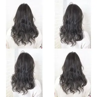 セミロング カラー KIZU 髪質改善 オカルト怪談のヘアスタイル