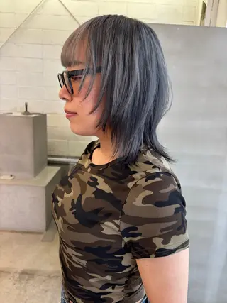 ミディアム CACHÉ HORIE所属・CACHÉ わっちょのヘアスタイル