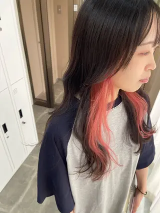 セミロング カラー SOYON西大寺店所属・ダブルカラー/ 髪質改善💎安藤のヘアスタイル