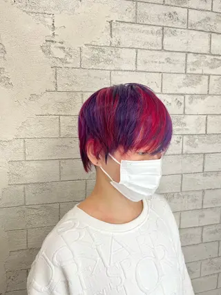 ショート カラー Eleanor立川北口所属・🦋YUI 髪質改善 ブリーチ　着付け🦋のヘアスタイル