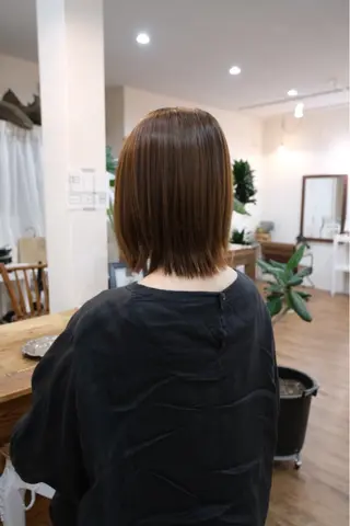 ミディアム カラー 舛井 野乃のヘアスタイル