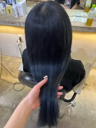 ロング 顔まわりカット/ 艶感カラー/sikiのヘアスタイル