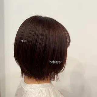 ミディアム 北山／ボブ／レイヤー /maru☺︎のヘアスタイル
