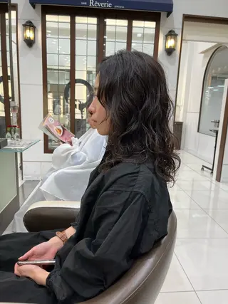 ロング パーマ zenkoレブリィアリオ橋本店所属・森 広樹のヘアスタイル