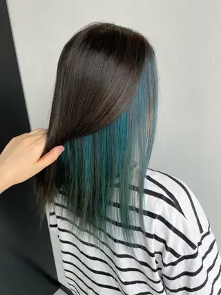 ミディアム カラー _WHITE浜松店 もえかのヘアスタイル