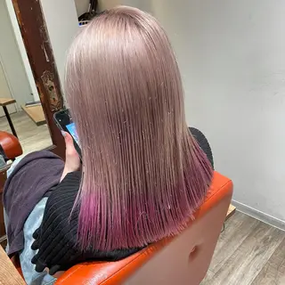 ミディアム カラー Blanche by artina川崎店所属・ゆう🫧 透明感/ハイトーンのヘアスタイル