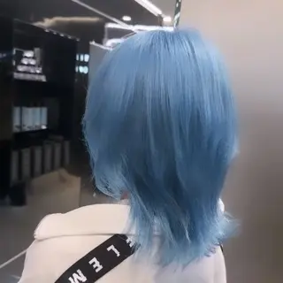 ミディアム カラー salowin iori原宿B1店所属・ハイトーン/髪質改善 原宿𝑺𝑬𝑵𝑨のヘアスタイル