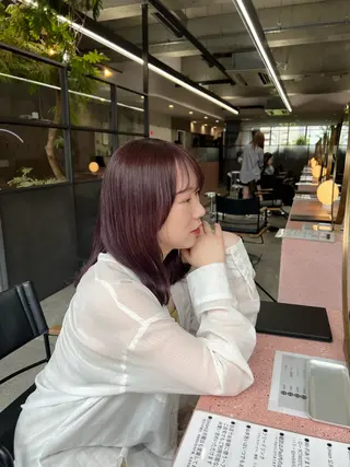 ミディアム カラー era所属・azumi/ボブ/暖 色/オリーブ/縮毛のヘアスタイル